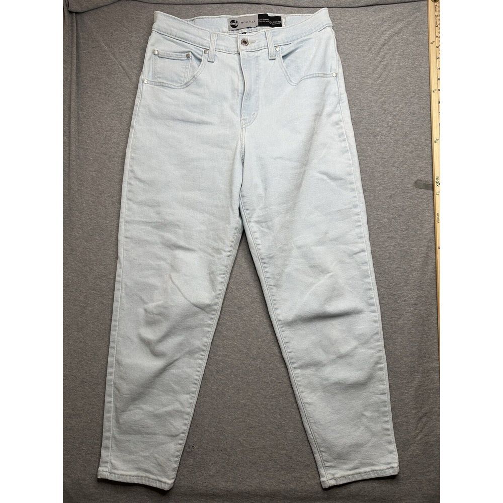 Levi's Silvertab Mom Jeans Women's 31 X 27 High Rise Tapered Light Wash Denim‎